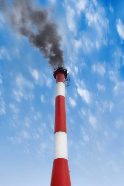 black smoke pollutes our environment