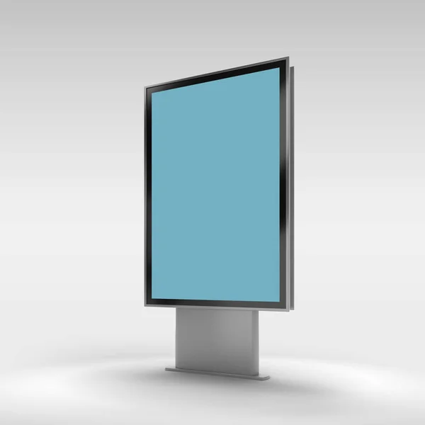 Schwarze vertikal gedrehte Monitor-Attrappe . — Stockfoto