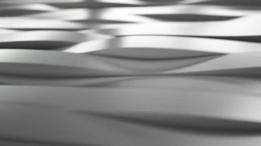 Gümüş sallayarak çizgili. 3D render.