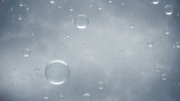 Vatten bubblor bakgrund — Stockvideo
