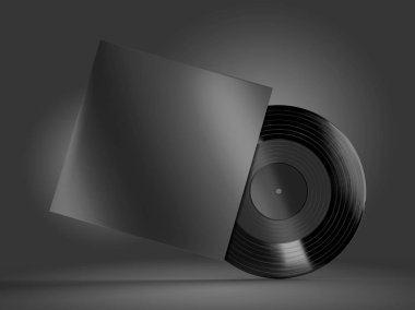 Vinil plak mockup