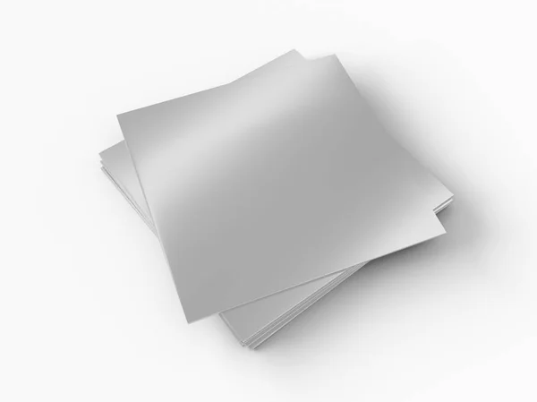 Макет стопки виниловых пластинок — стоковое фото