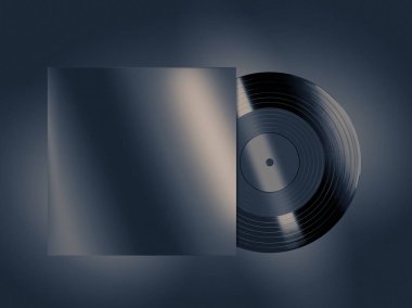 Vinil plak mockup