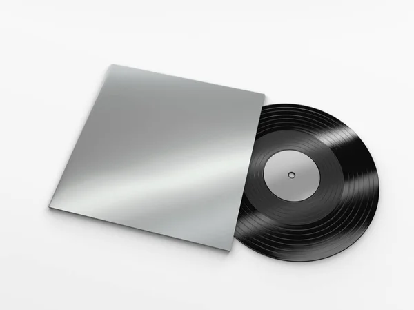 Vinyl record mockup — Stockfoto