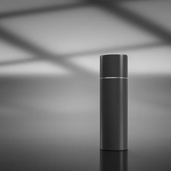Maqueta de tubo cosmético negro . — Foto de Stock