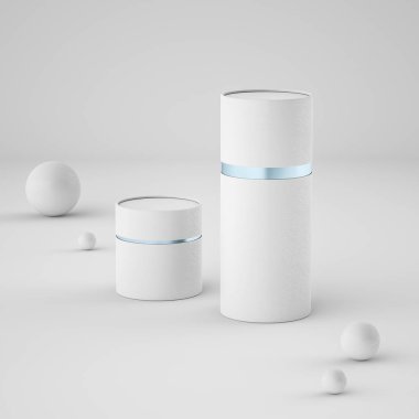 Mockup kapalı kağıt olabilir tüpler