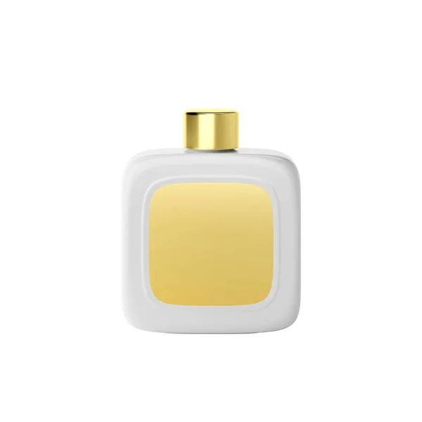 White fragrance perfume bottle mockup — Stock Photo, Image