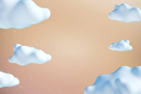Tecknad stil moln bakgrund — Stockfoto