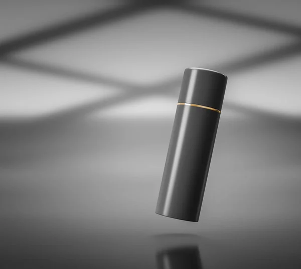 Maqueta de tubo cosmético negro . — Foto de Stock