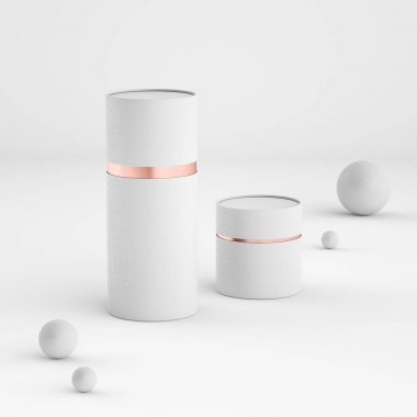 Mockup kapalı kağıt olabilir tüpler