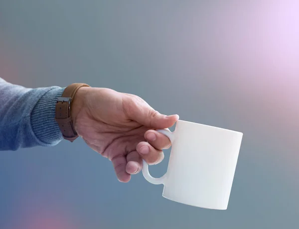 White mug mockup — Stock Photo, Image