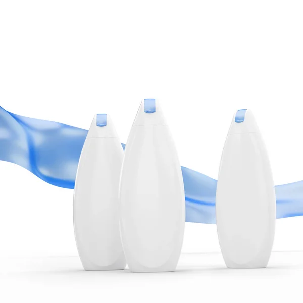 Shower gel or shampoo bottles mockup Stock Photo by ©ouh_desire 194761422