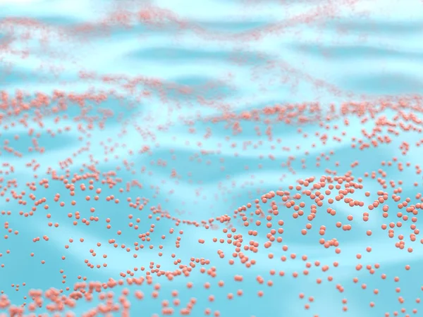 Abstrakt rosa partiklar vågor — Stockfoto