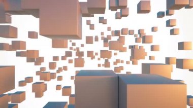 Küpleri ile arka plan. Döngü mümkün animasyon