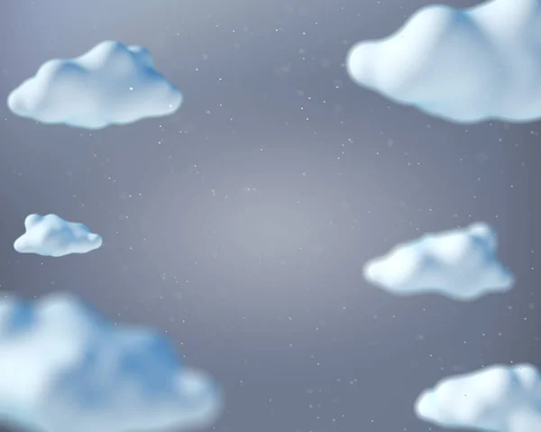 Cartoon style clouds background