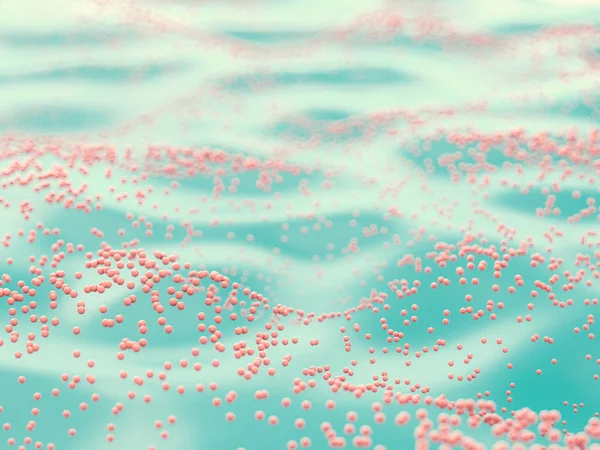 Abstrakt rosa partiklar vågor — Stockfoto