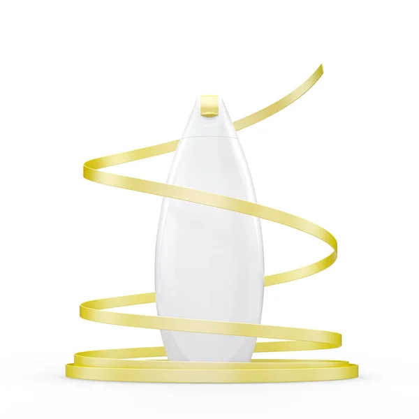 Duche isolado gel ou xampu garrafa mockup — Fotografia de Stock