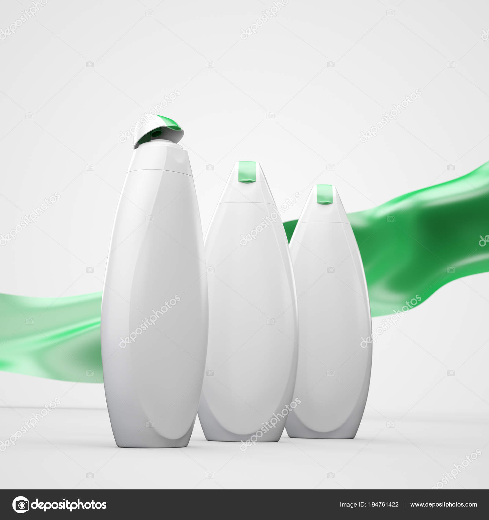 Shower gel or shampoo bottles mockup Stock Photo by ©ouh_desire 194761422