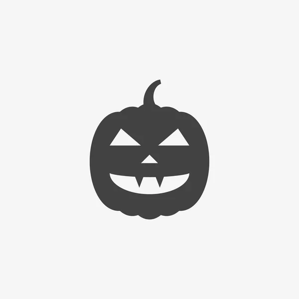 Halloween dýně černobílá ikona — Stockový vektor