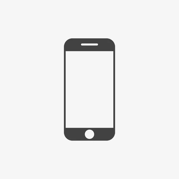 Μονόχρωμη εικόνα smartphone. Εικονογράφηση φορέα κινητό τηλέφωνο. — Διανυσματικό Αρχείο