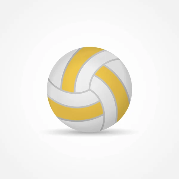 Voleibol isolado no fundo branco — Vetor de Stock