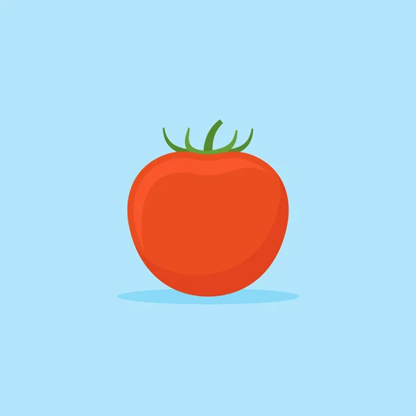 Icono de estilo plano de tomate. Ilustración vectorial . — Vector de stock