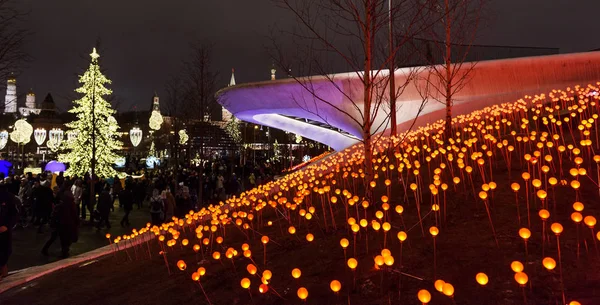 Uroczysty Moskwa Nowy Rok Stołecznie Nowy Rok Nastroju Nocne Miasto — Zdjęcie stockowe