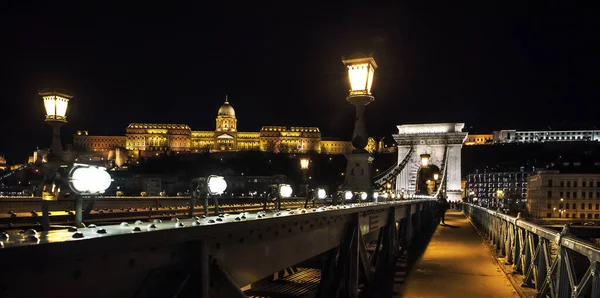 Chain Bridge Будапеште — стоковое фото