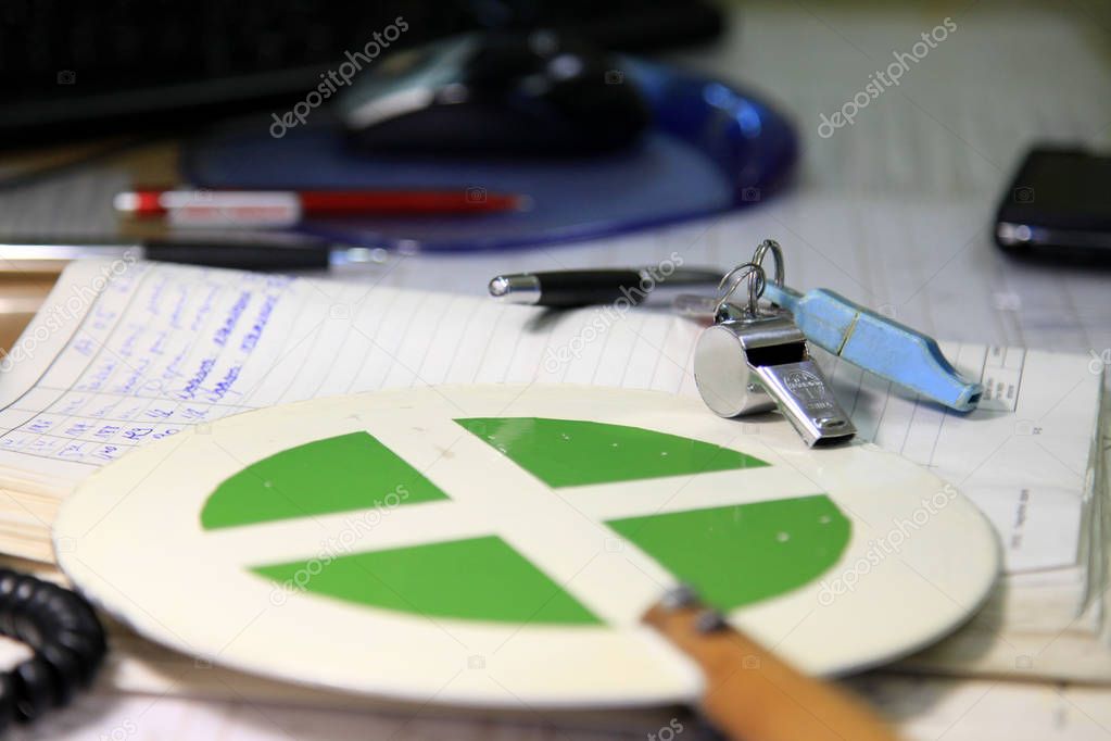 train dispatcher workplace detail - old style tools