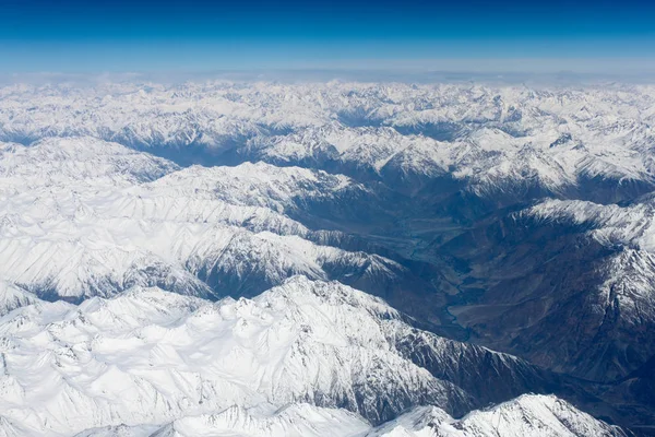 View from plane on Southern Alps, New Zealand