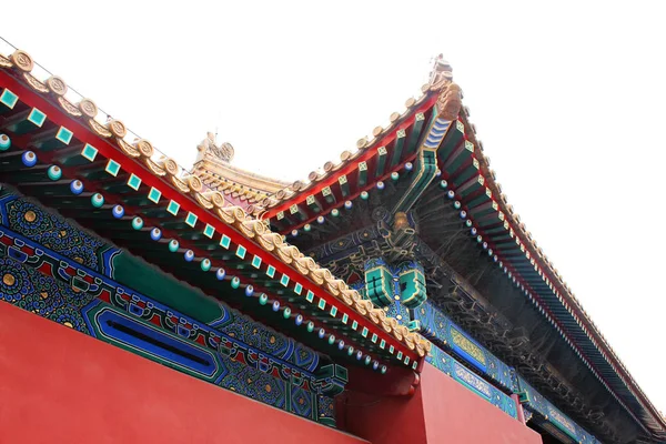 Detalj av arkitekturen i förbjudna staden, Palace Museum, Beijing, Kina — Stockfoto