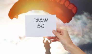 Motivasyon rüya büyük sözler. İlham tırnak. Başarı, kendini geliştirme, gelecek, Grow, hayat, mutluluk kavramı