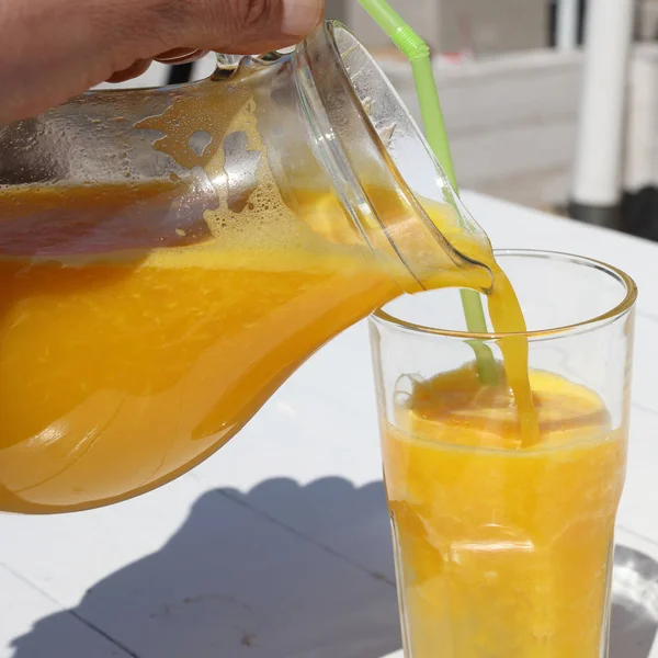 Sumo de laranja fresco — Fotografia de Stock