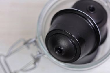 Espresso kapsül yakın çekim