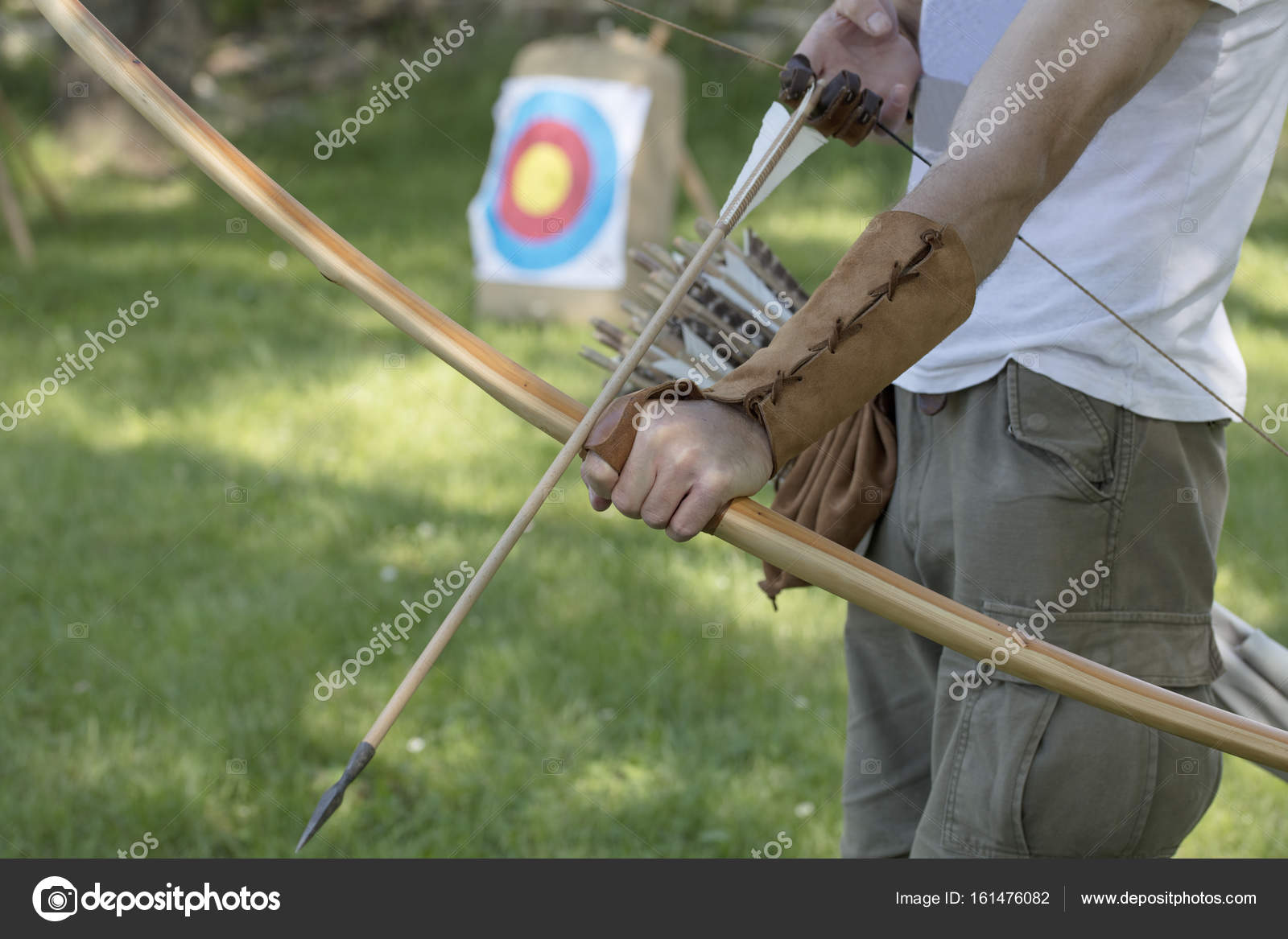 Archer With Medieval English Longbow And Arrows Sport And Recreation Concept Stock Photo By C Glisic Albina