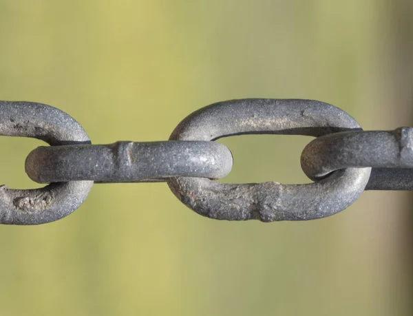 Chain close up. Business teamwork, connection and security concept — Stock Photo, Image