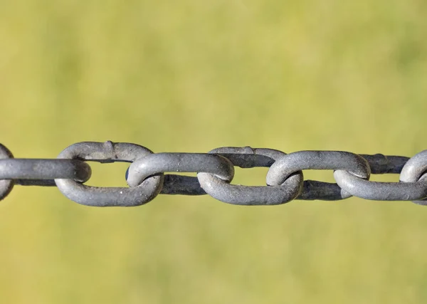 Chain close up. Business teamwork, connection and security concept — Stock Photo, Image