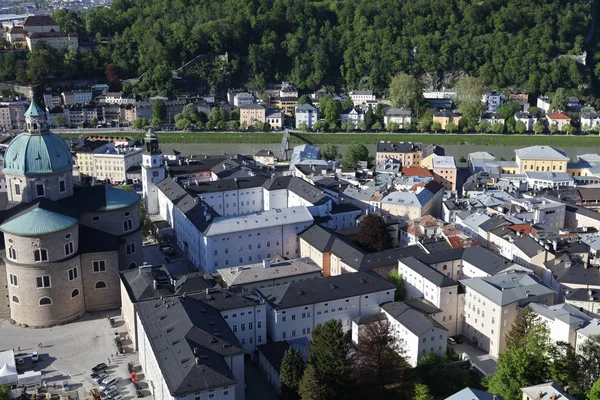 Gyönyörű Kilátás Nyílik Salzburg Ausztria — Stock Fotó