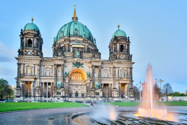 Geceleri Berliner Dom, Berlin, Almanya