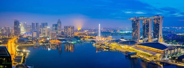 Панорама перегляд місто Сінгапур, Сінгапур — стокове фото