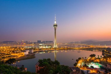 Gece kenti Macau, Makao, Çin