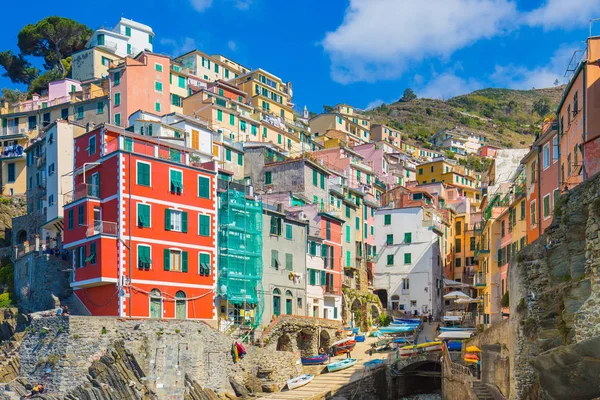 Riomaggiore en Cinque Terre, Italia —  Fotos de Stock