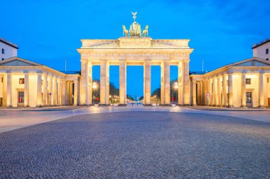 Sunrise Berlin, Berlin, gece, mikrop da The Brandenburg Gate
