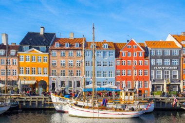 Nyhavn Kopenhag şehir, Danimarka olarak görünümü