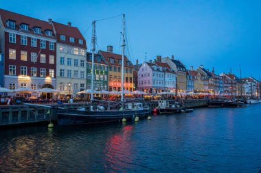 Nyhavn Kopenhag şehir, Danimarka olarak görünümü