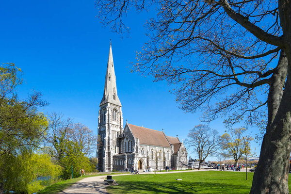 St Alban's Church in Copenhagen city, Denmark