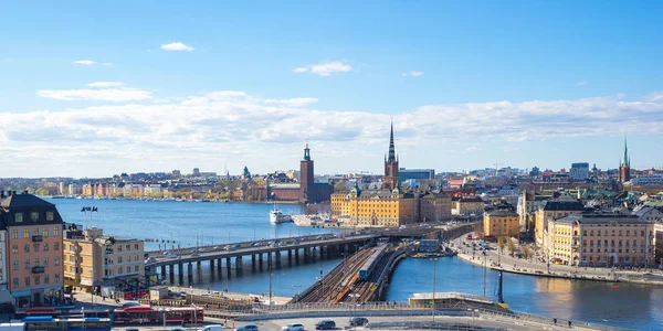 Pemandangan kota stockholm di sweden — Stok Foto