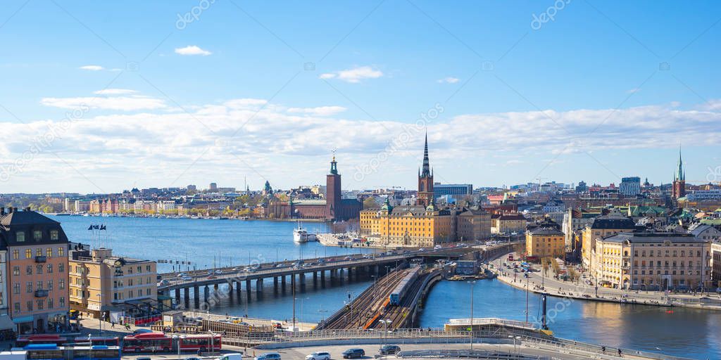 View of Stockholm city in Sweden