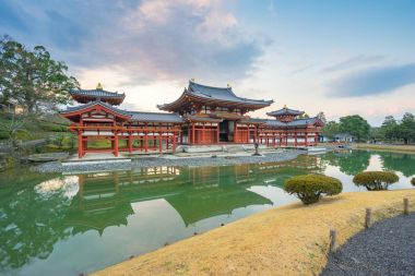 Kyoto, Japonya Uji şehrin Byodoin Tapınağı Simgesel Yapı