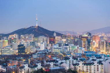 Cityscape Seoul City, South Korea.